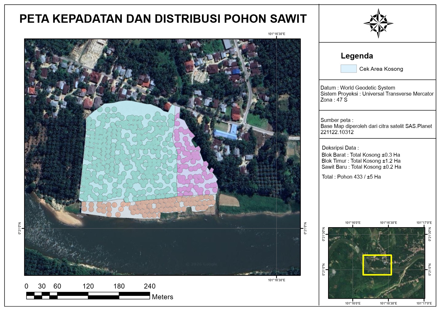 Peta Sawit dan Lahan Kosong Bokuok